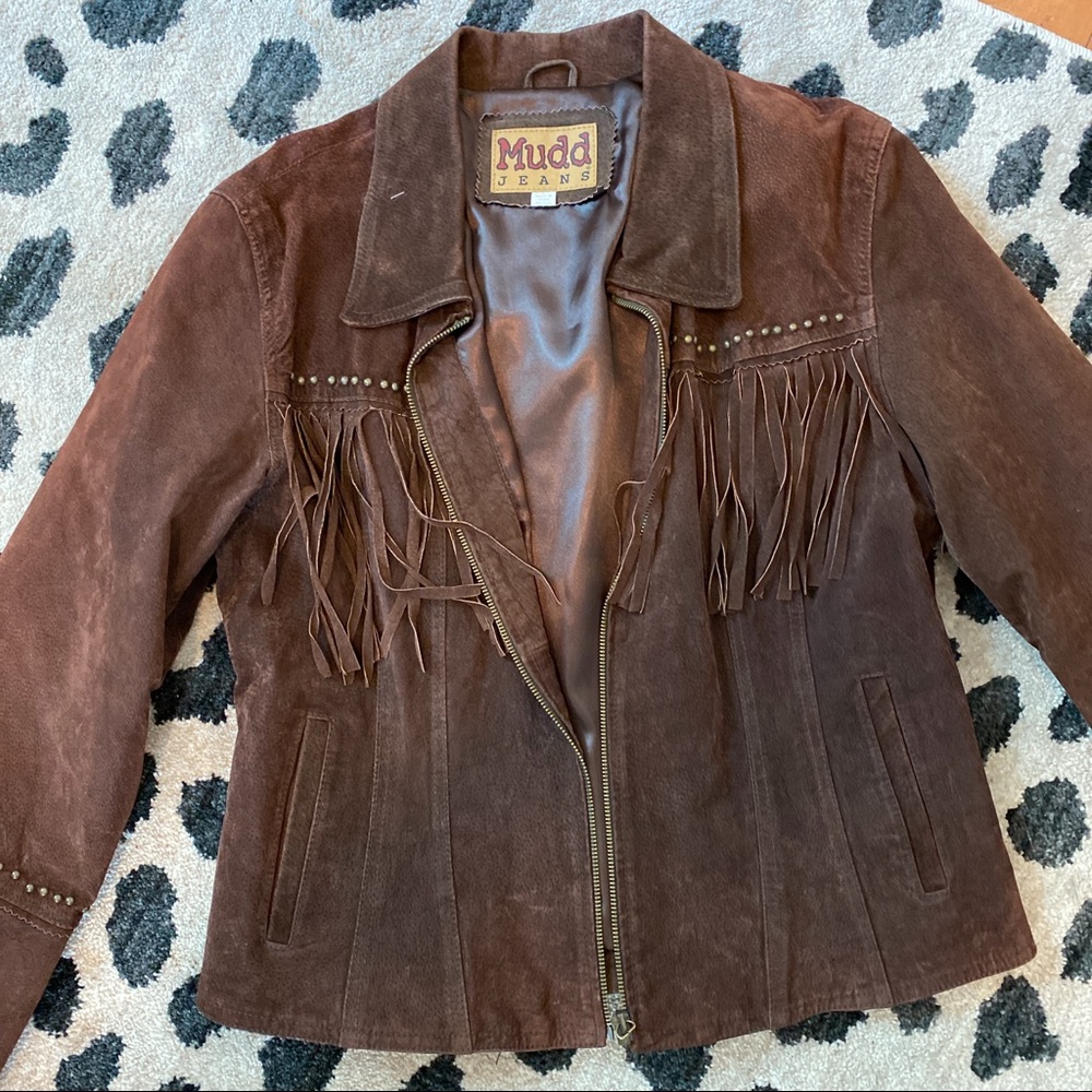mudd jeans fringe jacket